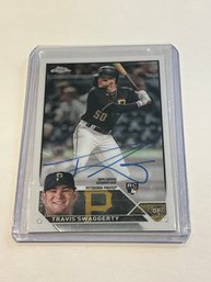 Travis Swaggerty 2023 Topps Chrome Rookie Autograph