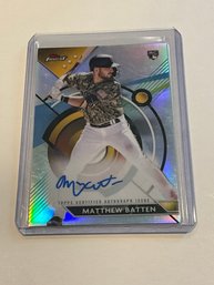 Matthew Batten 2023 Topps Finest Rookie Autograph