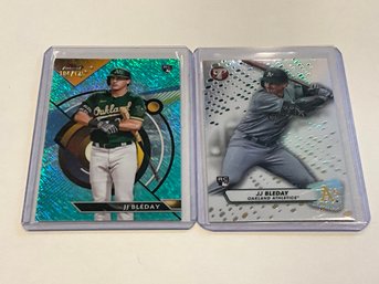 JJ Bleday 2023 Topps Finest Aqua Shimmer /175 Rookie And Topps Pristine Rookie Refractor