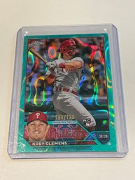 Kody Clemens 2023 Topps Chrome Aqua Lava Rookie Refractor /199