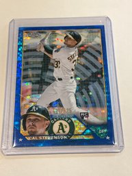 Cal Stevenson 2023 Topps Chrome Blue Sonar Rookie Refractor /125
