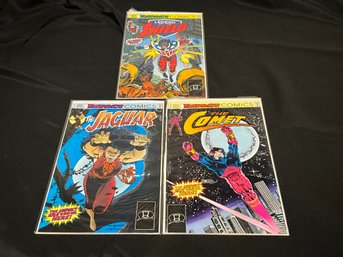 1st Issues Of The Jaguar, The Comet And Legend Of The Shield