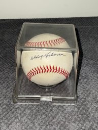 Whitey Lockman Autographed Baseball