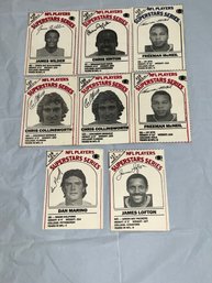 1986 Dairy Pak Milk Carton Cards Including Dan Marino