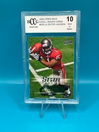 Dexter Jackson 2008 UD Excell Star Rookies Graded BCCG 10