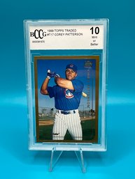Corey Patterson 1999 Topps Traded Rookie Graded BCCG 10