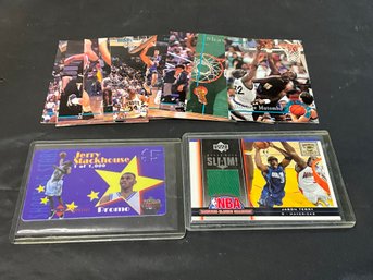 Basketball Lot With Jason Terry Jersey Card & Jerry Stackhouse $5 Promo Sprint Card