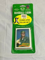 Sealed 1989 Oakland Athletics Topps Team Set