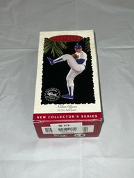 Nolan Ryan Hallmark Baseball Christmas Ornament & Card