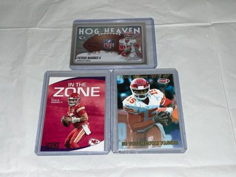 3 Patrick Mahomes Insert Cards