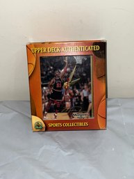 Michael Jordan 1998 Upper Deck Authenticated Moments In Time Clock