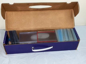 Box Of Used Top Loaders & Penny Sleeves