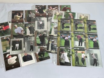 2001 Upper Deck Golf Lot With Tiger Woods Rookie Inserts