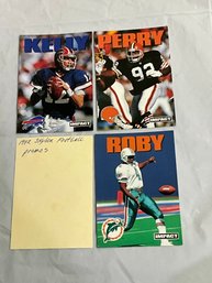 1992 Skybox Impact Promo Cards With Jim Kelly