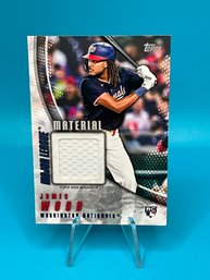 James Wood 2025 Topps Major League Material Rookie Jersey Card