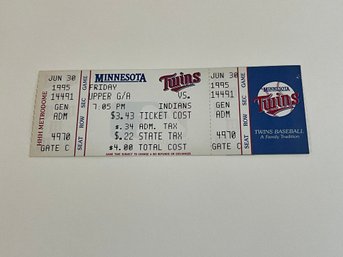 Eddie Murray 3000th Hit Game Ticket 6/30/1996