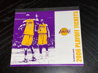 LA Lakers 2006 Phantom Playoff Tickets Kobe Bryant On Cover Page