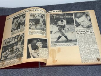 Vintage Sports Scrap Book Full Of Clippings, Autograph And More