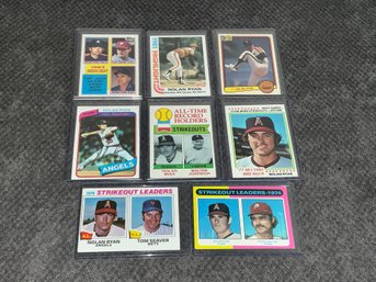 Vintage Nolan Ryan Baseball Card Lot
