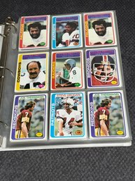 Binder Of 1978 Topps Football Cards