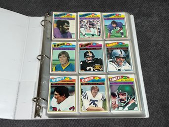 Binder Full Of 1977 Topps Football Cards