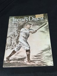 Vintage 1935 The Literary Digest With Babe Ruth On The Cover