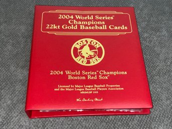 2004 Boston Red Sox World Series Champions 22kt Gold Card Set