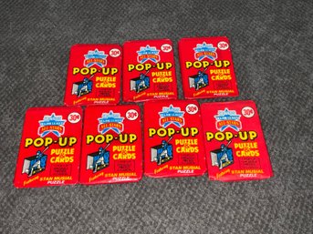 7 Packs Of 1987 Donruss Pop-up Baseball
