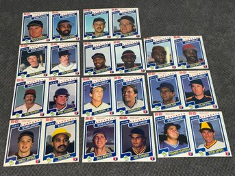 Near Complete Set Of Uncut 1987 M&M's Star Lineup Baseball Cards