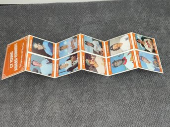 1985 Cy Young Award Winners Set Uncut Fold Out Sheet