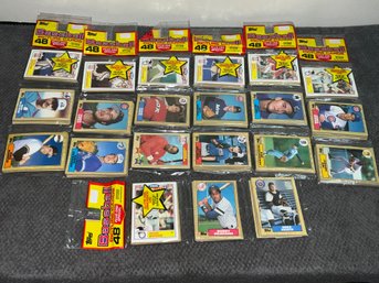 7 Rack Packs Of 1987 Topps Baseball