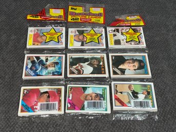3 Rack Packs Of 1988 Topps Baseball