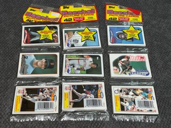 3 Rack Packs Of 1988 Topps Baseball