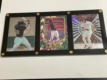 Ruben Rivera Autographed Rookie Card In Plaque