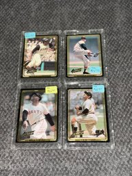 Mays, Berra, Stargell & Spahn 1992 Action Packed Prototype Cards