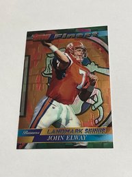 John Elway 1995 Topps Finest Landmark Series Mini Blank Back