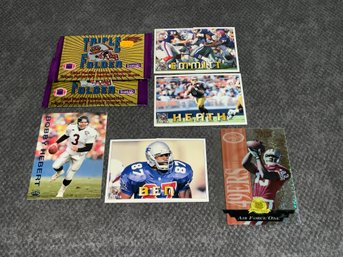 Oversized Football Cards With Emmitt Smith Fold Out & JJ Stokes Air Force One /500