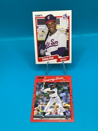 Sammy Sosa 1990 Donruss & Fleer Rookie Cards