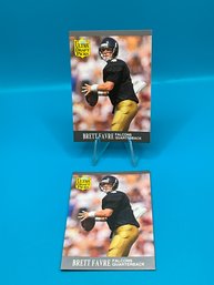 2 Brett Favre 1991 Ultra Rookie Cards