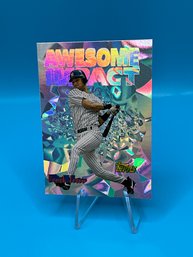 Derek Jeter 1997 Topps Awesome Impact Insert Card