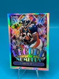 Terrell Davis 1999 Topps Chrome Record Numbers Refractor