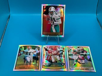 1999 Topps Chrome Refractors McDuffie, Chrebet, Gannon & McPhail