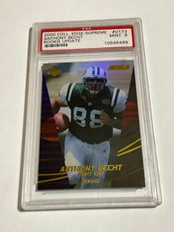 Anthony Becht 2000 Collectors Edge Supreme Rookie Update Graded PSA 9