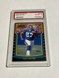 Ron Dayne 2000 Bowman Rookie Graded PSA 8