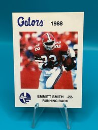Emmitt Smith 1988 Burger King Florida Gators College Rookie Card