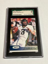 Joey Harrington 2002 Sage Hit Rookie Graded SGC 96