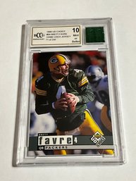 Brett Favre 1998 UD Choice Game Used Jersey /250 Graded BCCG 10