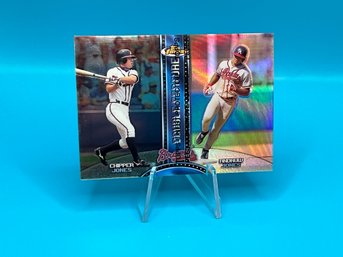 Chipper Jones & Andruw Jones 1999 Topps Finest Double Feature Refractor