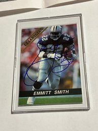 Emmett Smith Autographed 1992 Ballstreet  Football Card