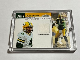 Brett Favre 2002 Fleer Air To The Throne Jersey Card